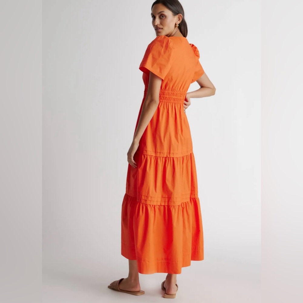 Quince 100% Organic Cotton Tiered Maxi Dress. EUC - Picture 2 of 7